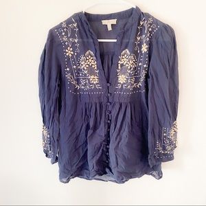 Joie Cotton Embroidered Top